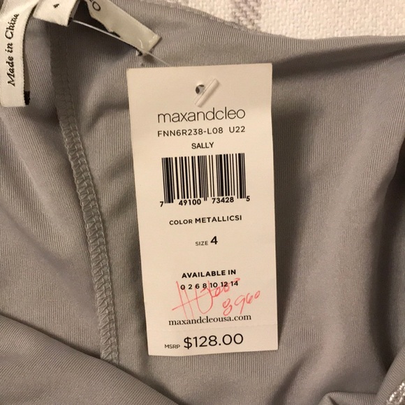 Silver Max and Cleo cocktail dress - Picture 5 of 5